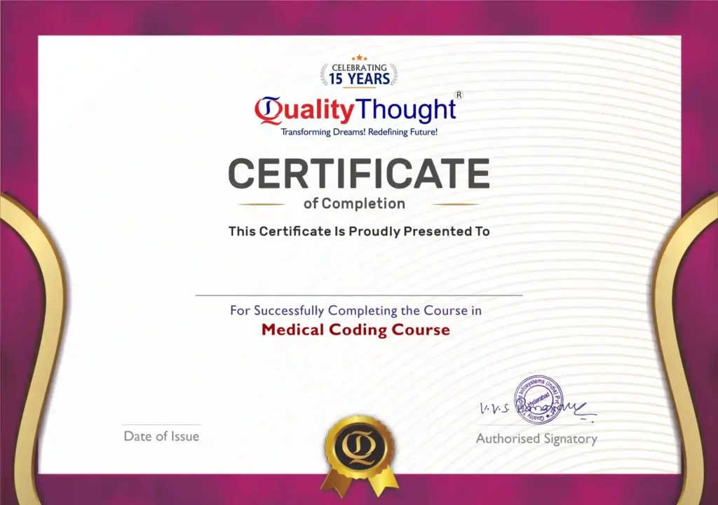 Medical Coding Course Completion Certification